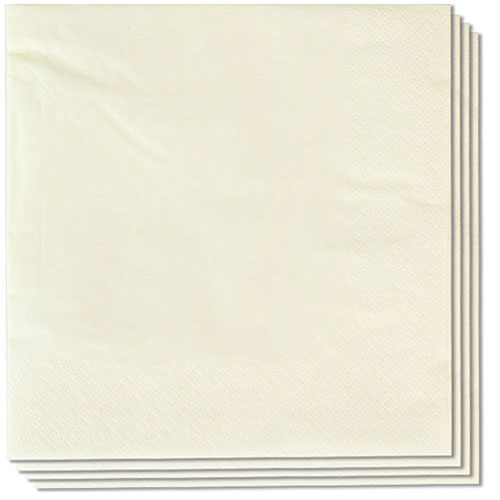 Butter Cream 2 Ply Napkins - 16 Inches / 40cm - Pack of 100 Product Image