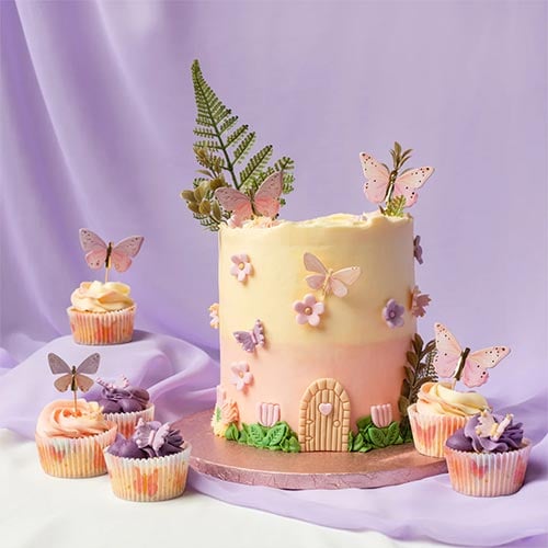 Butterfly Cupcake Food Pick Toppers - Pack of 12 Product Gallery Image