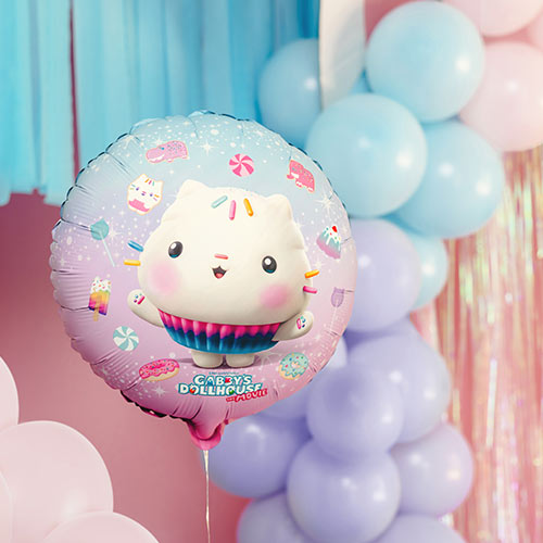 Cakey Gabby's Dollhouse Round Foil Helium Balloon 35cm / 14 in Product Gallery Image