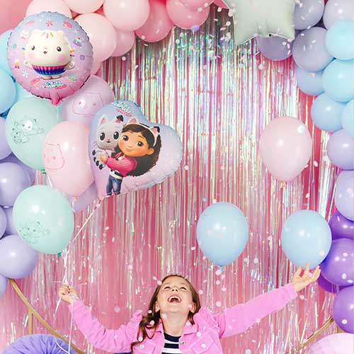 Cakey Gabby's Dollhouse Round Foil Helium Balloon 35cm / 14 in Product Gallery Image
