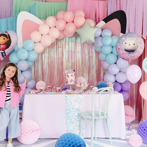 Cakey Gabby's Dollhouse Round Foil Helium Balloon 35cm / 14 in Product Gallery Image