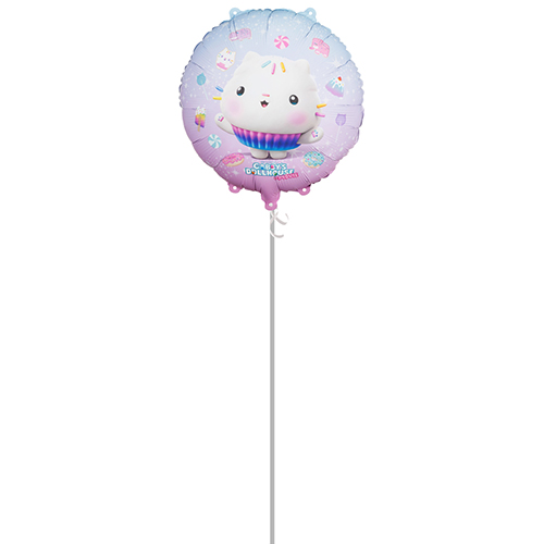 Cakey Gabby's Dollhouse Round Foil Helium Balloon - Inflated Balloon in a Box Product Gallery Image