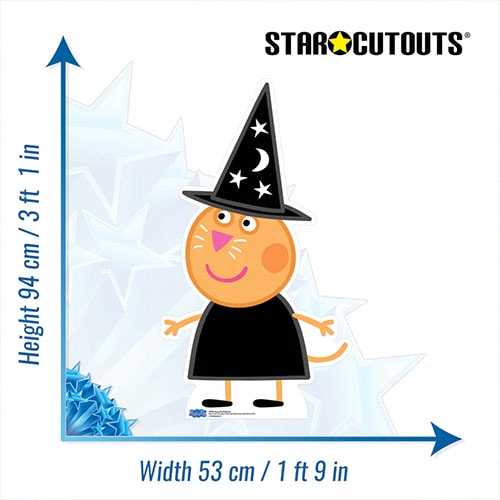 Candy Cat Peppa Pig Halloween Star Mini Cardboard Cutout 94cm Product Gallery Image