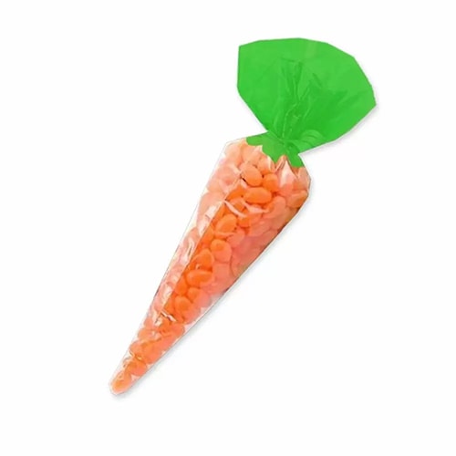 Candy Realms Orange Flavour Jelly Beans Carrot Shaped Easter Sweet Bags 96g - Pack of 24 Product Gallery Image