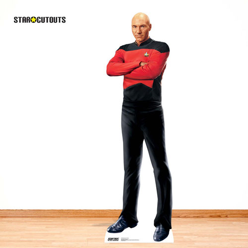Captain Jean-Luc Picard Star Trek: The Next Generation Patrick Stewart Lifesize Cardboard Cutout 176cm Product Gallery Image