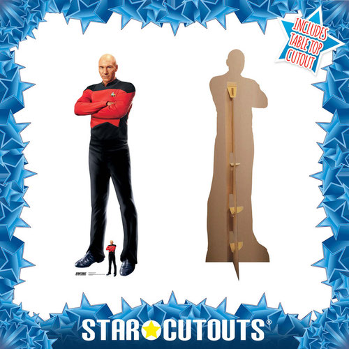 Captain Jean-Luc Picard Star Trek: The Next Generation Patrick Stewart Lifesize Cardboard Cutout 176cm Product Gallery Image