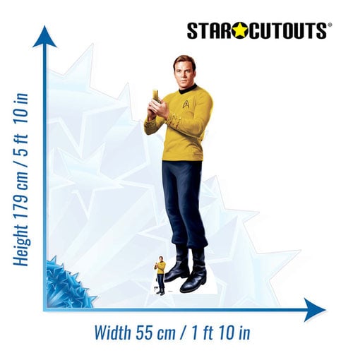 Captain Kirk Star Trek: The Original Series William Shatner Lifesize Cardboard Cutout 179cm Product Gallery Image