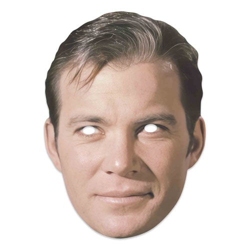 Captain Kirk Star Trek William Shatner Cardboard Face Mask