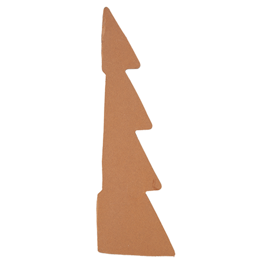 Caramel Brown Christmas Tree Paper Honeycomb Centrepiece Table Decoration 25cm View 3