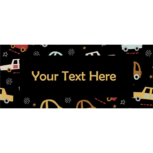 Cars and Stars PVC Personalised Party Sign Decoration Product Gallery Image