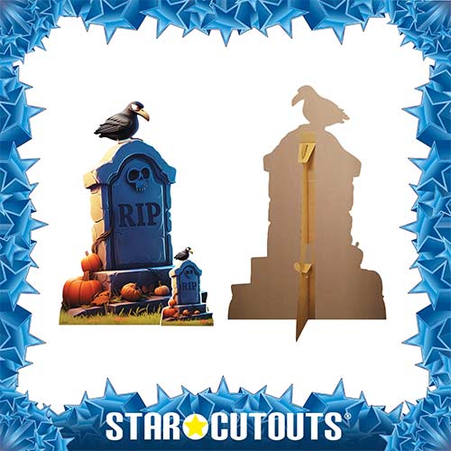Cartoon Tombstone Halloween Lifesize Cardboard Cutout 135cm Product Gallery Image