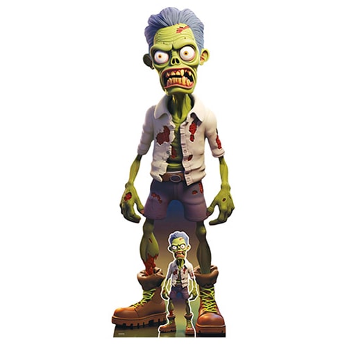 Cartoon Zombie Halloween Lifesize Cardboard Cutout 183cm Product Gallery Image