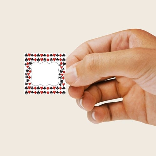 Casino Design 40mm Square Sticker sheet of 24 Product Gallery Image