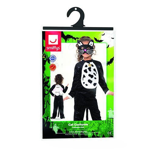 Cat All In One Girls Fancy Dress Costume Kids Small - Age 4-6 Product Gallery Image