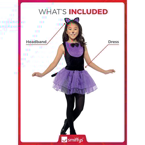 Cat Girls Fancy Dress Costume Kids Small - Age 4-6 Product Gallery Image