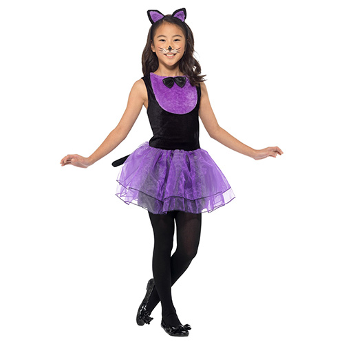 Cat Girls Fancy Dress Costume Kids Medium - Age 7-9 Product Gallery Image