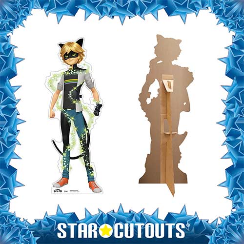 Cat Noir Transformation Miraculous Movie Star Mini Cardboard Cutout 95cm Product Gallery Image
