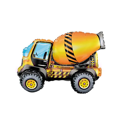 Cement Mixer 3D Standing Shaped Air Fill Foil Balloon 64cm / 25 in