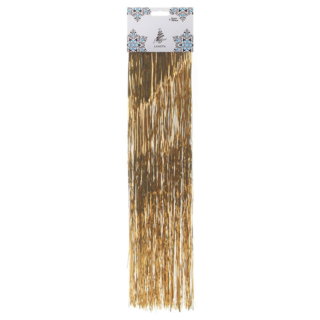 Champagne Gold Angel Hair Lametta Tinsel Christmas Tree Decoration 50cm View 2