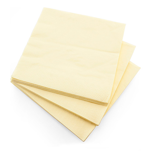 Champagne Paper Luncheon Napkins 33cm 3 Ply - Pack of 20