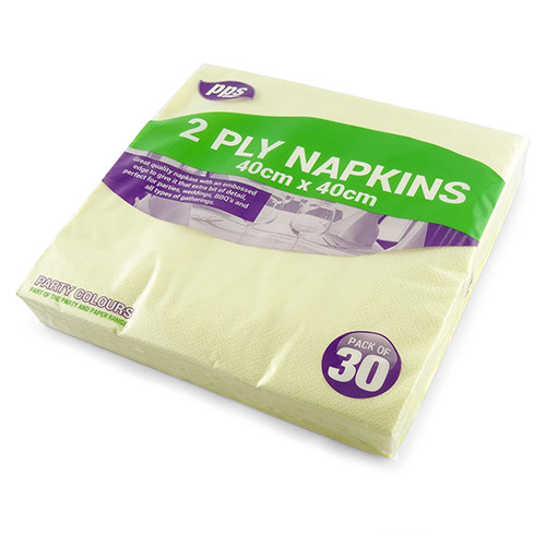 Champagne Paper Napkins 40cm 2 Ply - Pack of 30 Product Gallery Image