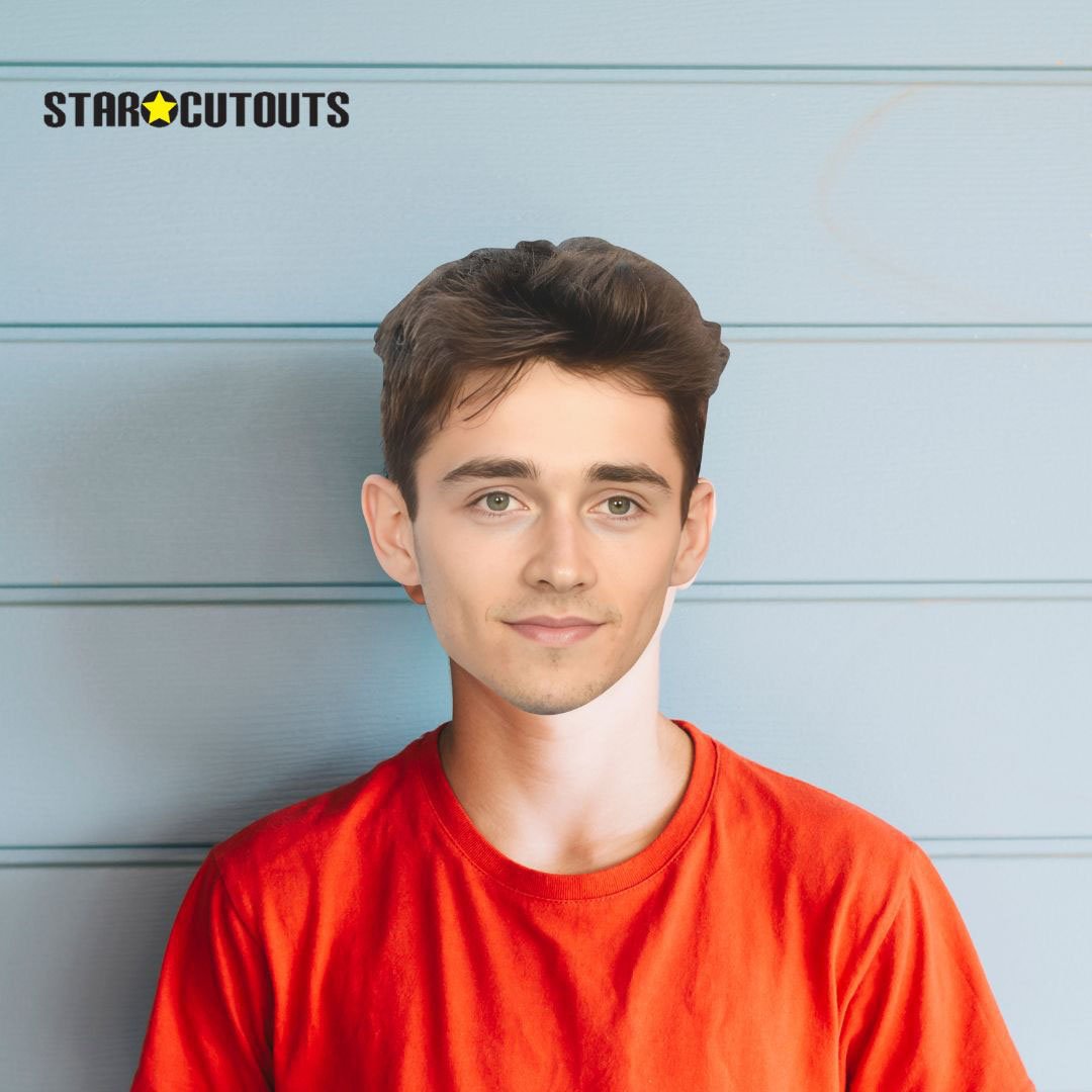 Charles LeClerc Cardboard Face Mask Product Gallery Image