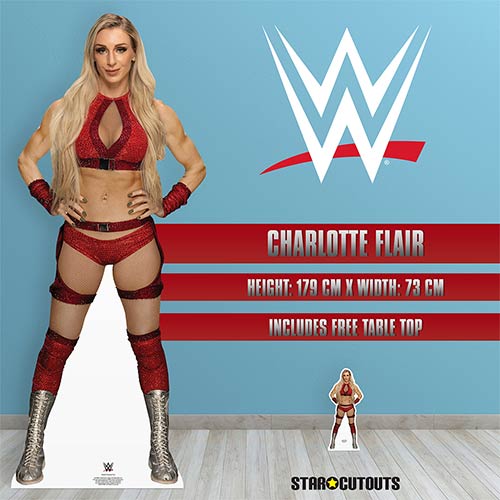 Charlotte Flair Red WWE Lifesize Cardboard Cutout 179cm Product Gallery Image