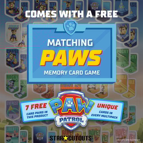 Chase, Rocky and Zuma Paw Patrol Cardboard Cutouts Decoration Pack Product Gallery Image