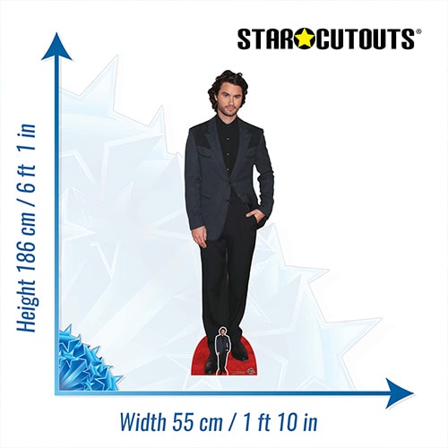 Chase Stokes Black Suit Lifesize Cardboard Cutout 186cm Product Gallery Image