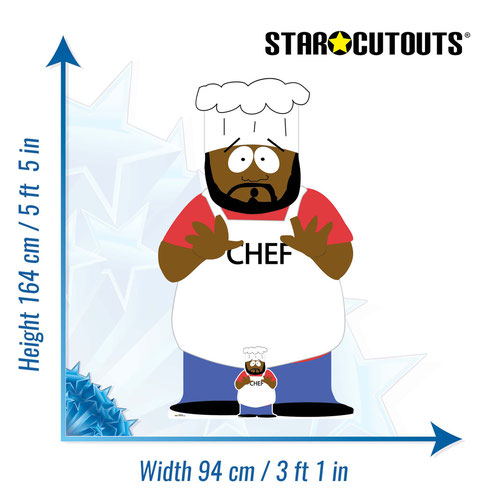 Chef South Park Lifesize Cardboard Cutout 164cm Product Gallery Image