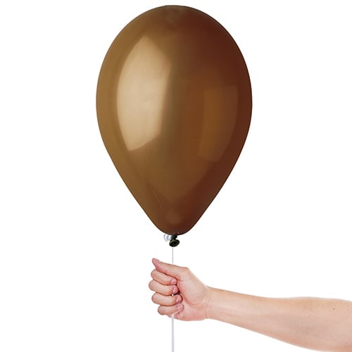 Chocolate Brown Bio Latex Balloons 33cm / 13 in - Pack of 10 Product Gallery Image