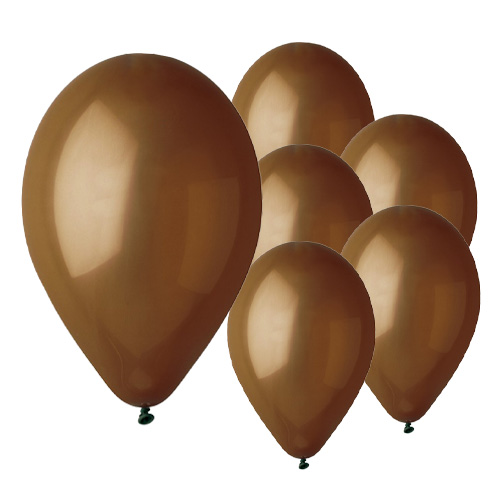 Chocolate Brown Bio Latex Balloons 33cm / 13 in - Pack of 50 Product Image