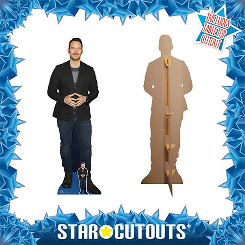 Chris Pratt Black Jacket Lifesize Cardboard Cutout 189cm Product Gallery Image