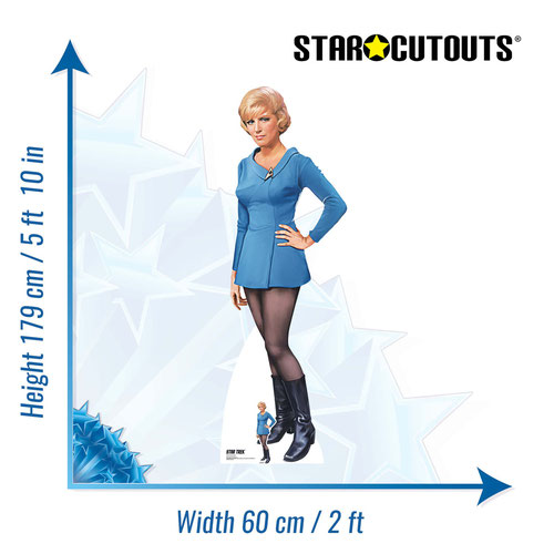 Christine Chapel Star Trek Majel Barrett Lifesize Cardboard Cutout 179cm Product Gallery Image