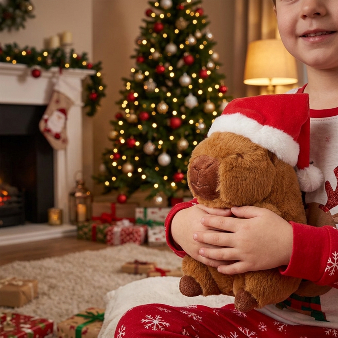 Christmas Capybara Plush Soft Toy 17cm View 2