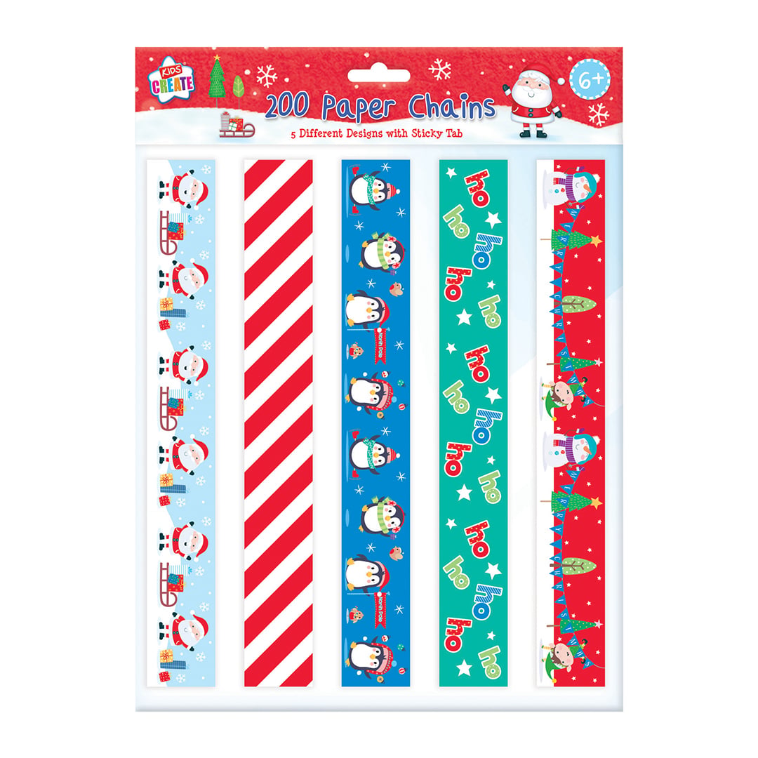 Christmas Character Paper Chains - Pack of 200