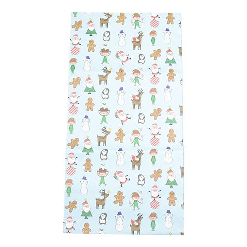 Christmas Character Light Blue Paper Present Gift Sack 70cm Product Gallery Image