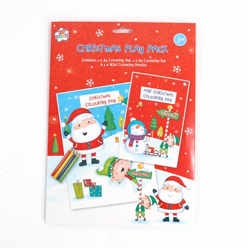 Christmas Colouring Activity Play Pack with Pencils Product Gallery Image