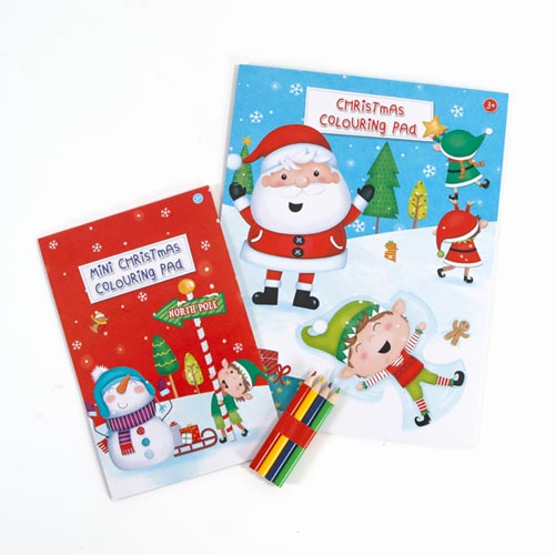 Christmas Colouring Activity Play Pack with Pencils