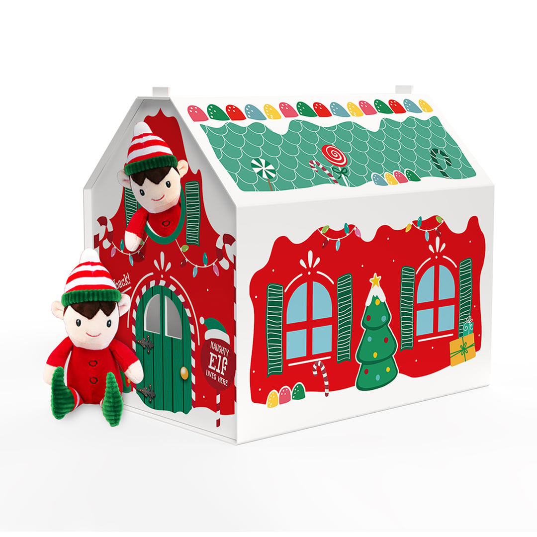 Christmas Elf House Gift Box 29cm