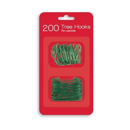 Christmas Green Bauble Hooks - Pack of 200 Product Image