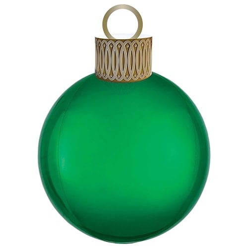 Christmas Green Bauble Orbz Foil Helium Balloon Decoration Kit Product Image