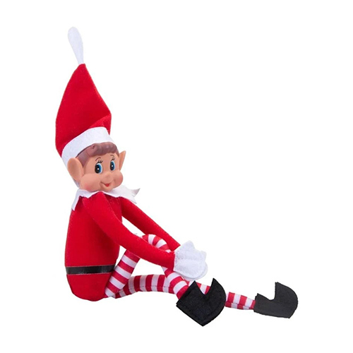 Christmas Long Leg White Skin Colour Elf With Vinyl Face 30cm Product Gallery Image