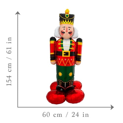 Christmas Nutcracker Airloonz Air Fill Giant Foil Balloon 154cm / 61 in Product Gallery Image