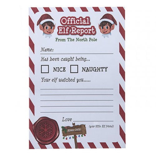 Christmas Official Elf Reports - Pack of 25 Product Image