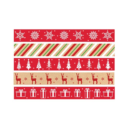 Christmas Pattern Paper Chains - Pack of 100 Product Gallery Image