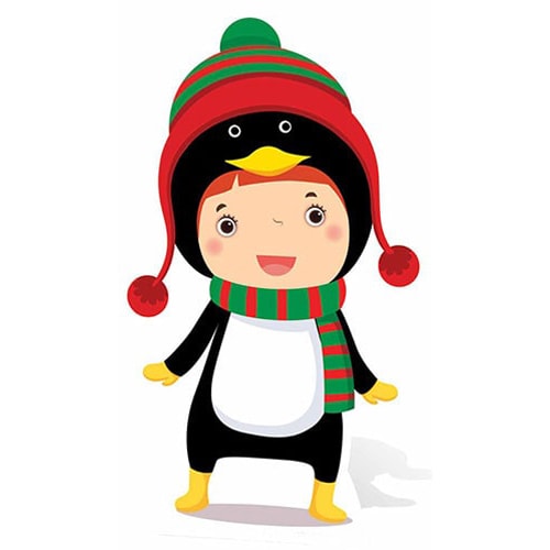 Christmas Penguin Star Mini Cardboard Cutout 87cm Product Gallery Image