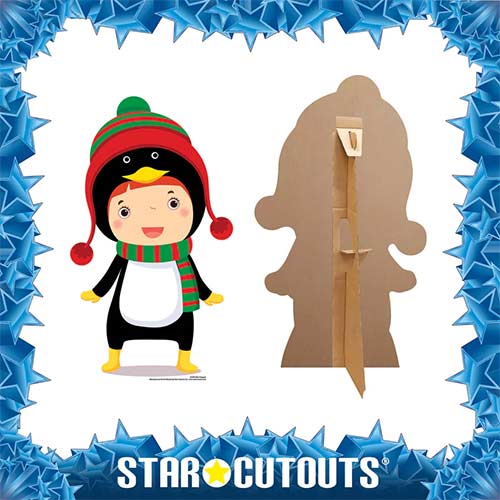 Christmas Penguin Star Mini Cardboard Cutout 87cm Product Gallery Image