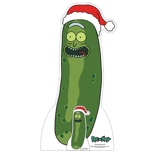 Christmas Pickle Rick and Morty Star Mini Cardboard Cutout 94cm Product Gallery Image