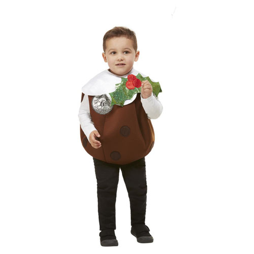 Christmas Pudding 3D Fancy Dress Costume Kids Unisex Small / Medium Product Gallery Image